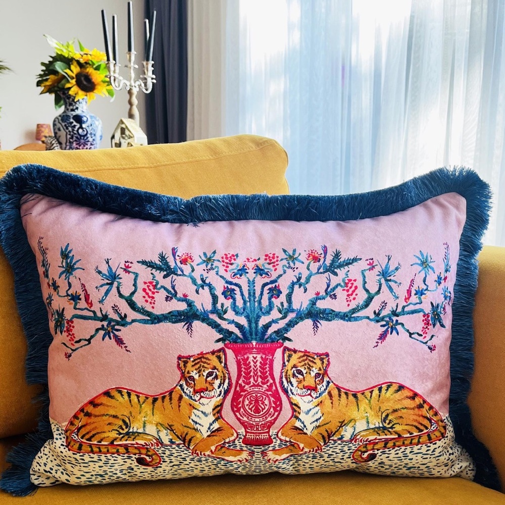 Leopard themed Tiger Pillow Cover/Sham